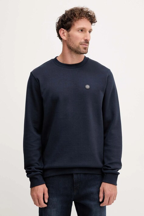 BOSS bluza męska kolor granatowy gładka 50520302