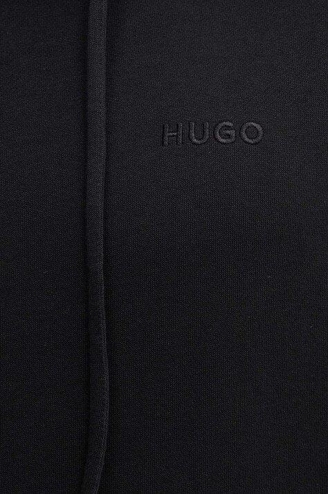 Бавовняна кофта HUGO — AW24-BLM027, чорний — фото 5
