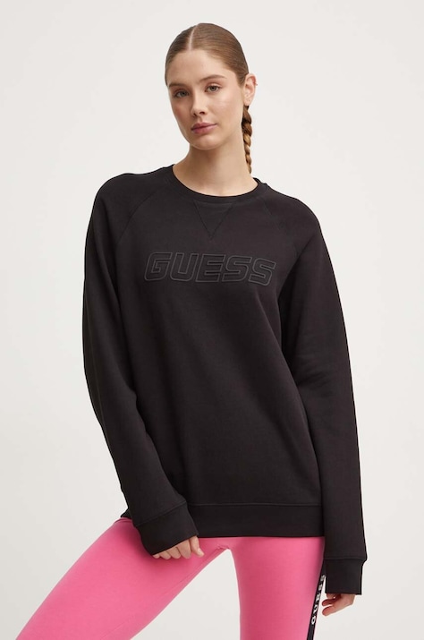 Guess bluza ALDWIN barbati, culoarea negru, cu imprimeu, Z4YQ16.KAIJ1