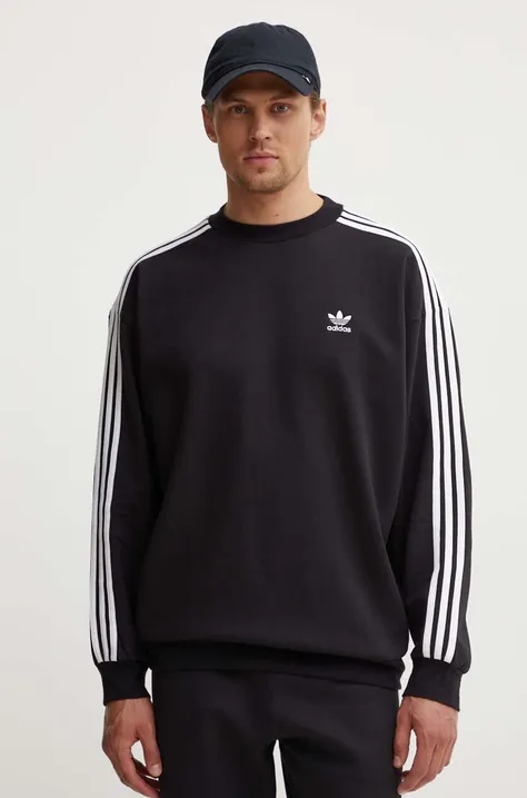 adidas Originals sweatshirt Adicolor Oversized Crew men's black color IZ1829
