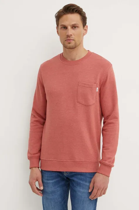 Pepe Jeans bluza MANS CREW męska kolor różowy gładka PM582696