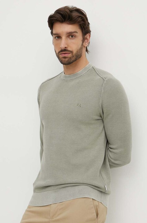 Памучен пуловер Pepe Jeans CRAIG в зелено  PM702441