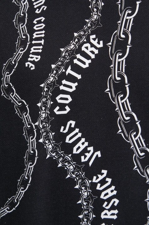 Бавовняна кофта Versace Jeans Couture — AW24-BLM0C3, чорний — фото 5