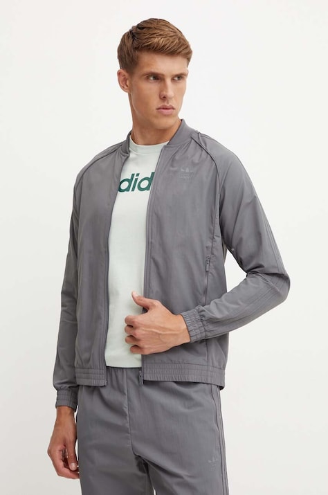 Куртка adidas Originals мужская цвет серый переходная IZ2112