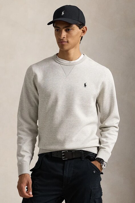 Polo Ralph Lauren Суичър мъжки с памук сив 710888284