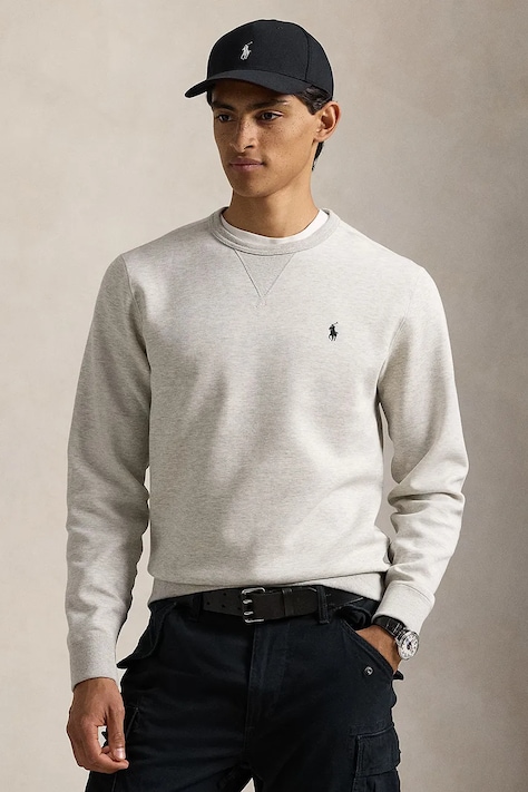 Polo Ralph Lauren Суичър мъжки с памук сив 710888284
