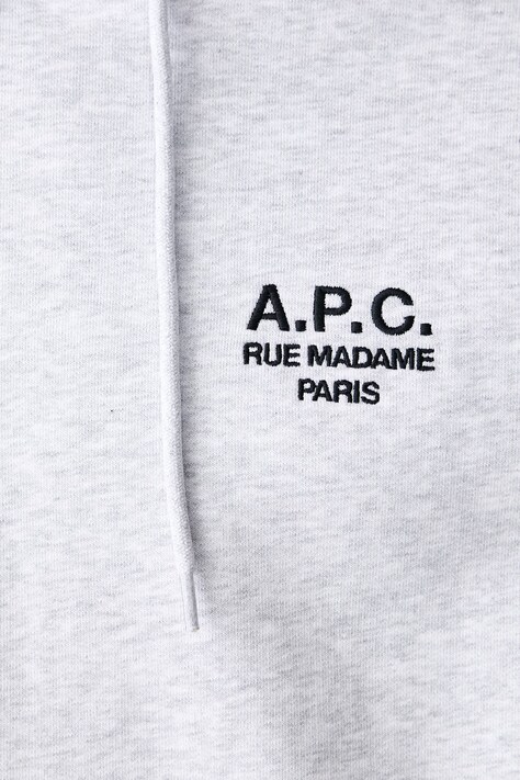 Кофта A.P.C. hoodie standard rue madame GOTS — AW24-BLM0KW, сірий — фото 6