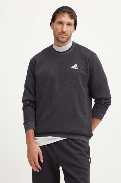 Pulover adidas moški, siva barva, IX1301