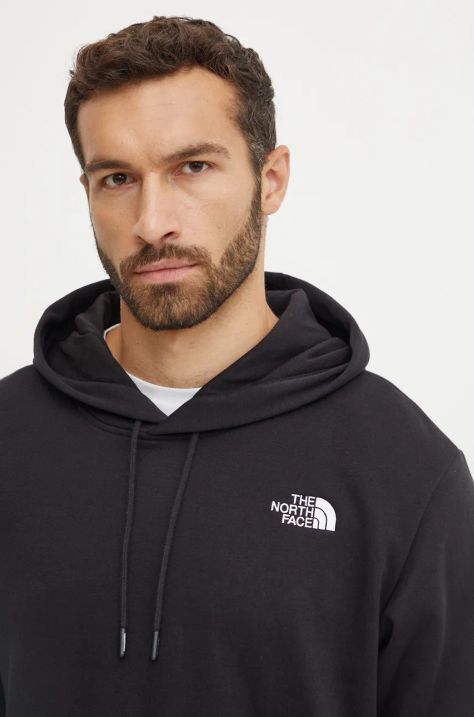 The North Face felpa Essential Hoodie uomo colore nero con cappuccio NF0A89ESJK31