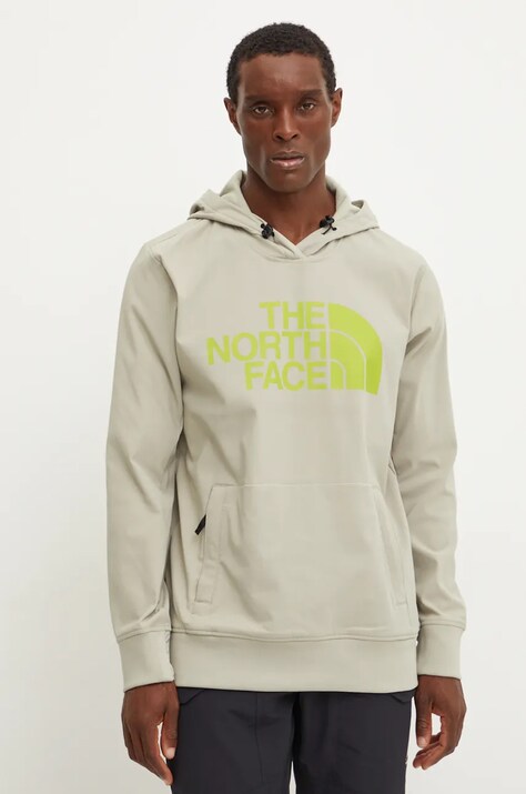 Sportovní mikina The North Face Tekno Logo zelená barva, s potiskem, NF0A82V61I41