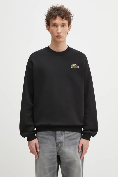 Кофта Lacoste мужская цвет чёрный однотонная SH2741