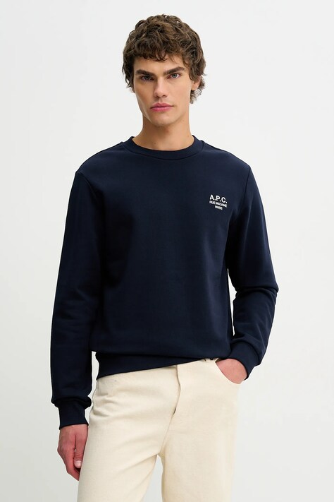 A.P.C. felpa Standard Rue Madame Gots uomo colore blu navy  COHBV-M27913