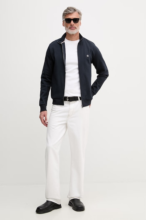 BOSS felső sötétkék, férfi, sima, 50523916