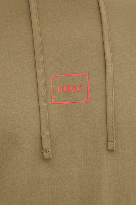 HUGO кофта loungwear чоловіча бавовняна з еластаном — AW24-BLM0WR, зелений — фото 5