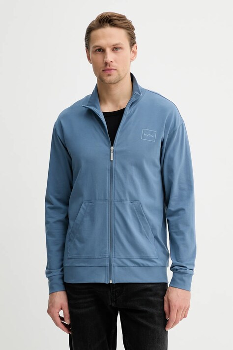 HUGO bluza męska kolor niebieski gładka 50525245