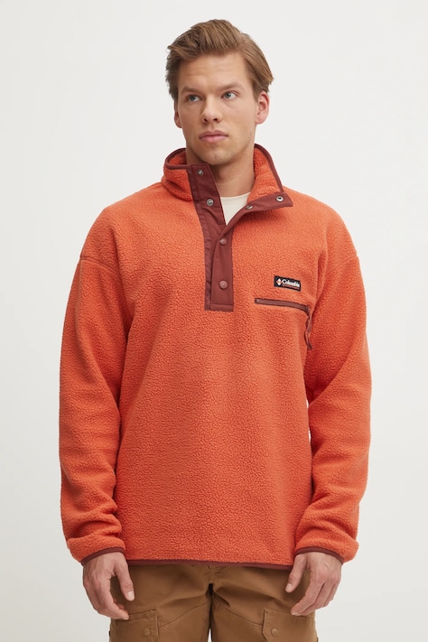 Columbia bluza sportowa Helvetia II kolor pomarańczowy z aplikacją 2090891