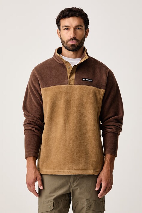 Columbia Bluza sportowa męska Steens Mountain Half Snap brązowa 2097721