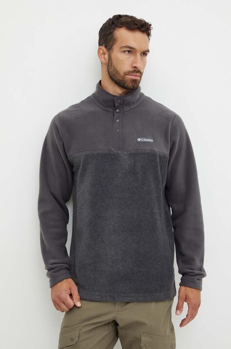 Αθλητική μπλούζα Columbia Steens Mountain Half Snap χρώμα: γκρι, 2097721