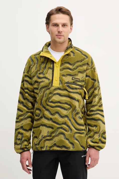 Columbia bluza sportowa Helvetia II kolor zielony wzorzysta 2098461