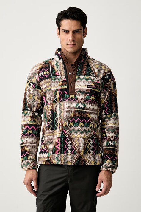 Columbia bluza sportowa męska polarowa Helvetia brązowa 2098461
