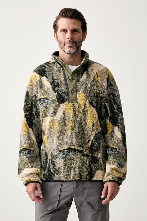 Columbia bluza sportowa męska polarowa Helvetia zielona 2098461