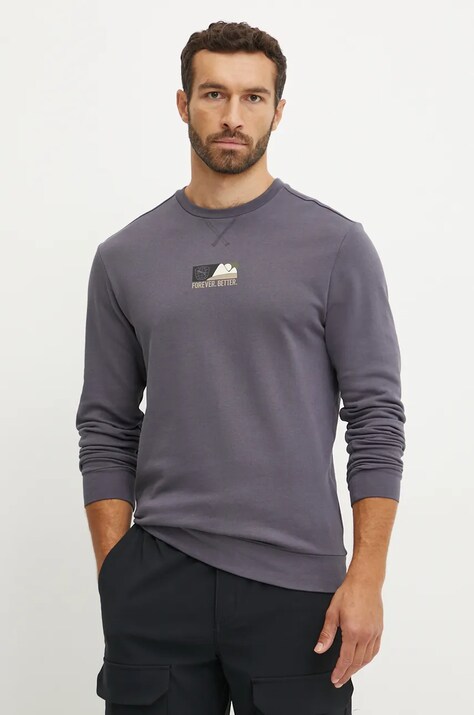 Puma bluza barbati, culoarea gri, cu imprimeu, 681758