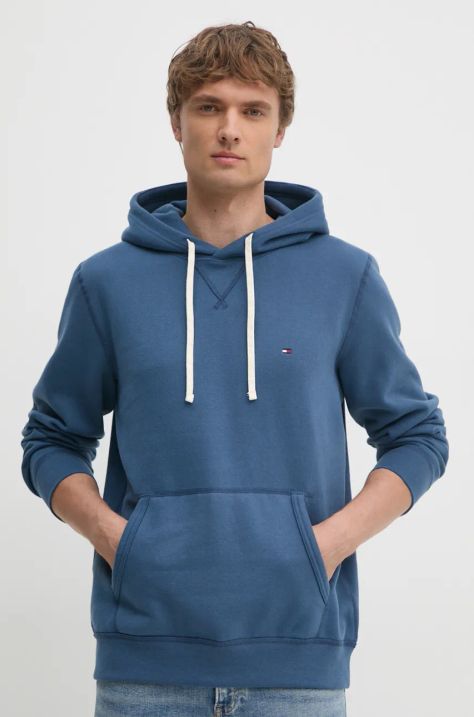 Tommy Hilfiger felpa uomo colore blu con cappuccio MW0MW37230