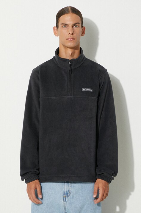 Columbia bluza polarowa Steens Mountain Half Zip kolor czarny gładka 1620191
