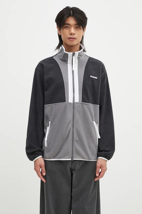 Φλις μπουφάν Columbia Backbowl II Full Zip Fleece χρώμα: γκρι, 2090851