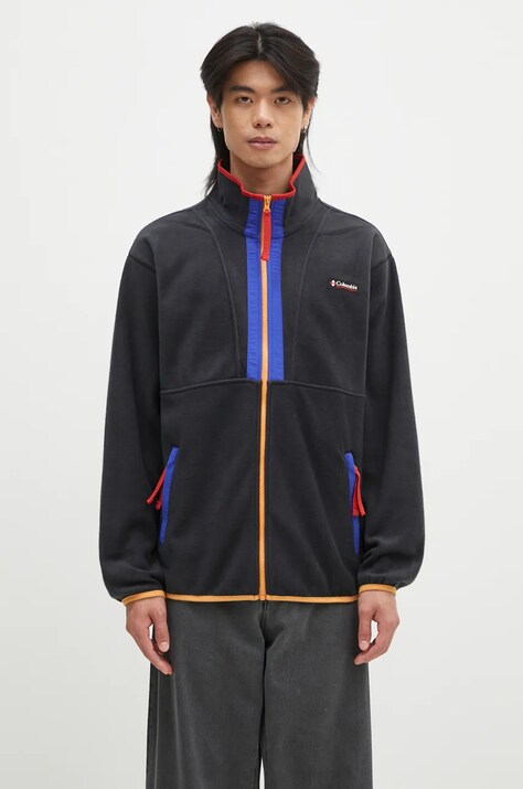 Dukserica od flisa Columbia Backbowl II Full Zip Fleece boja: crna, s uzorkom, 2090851