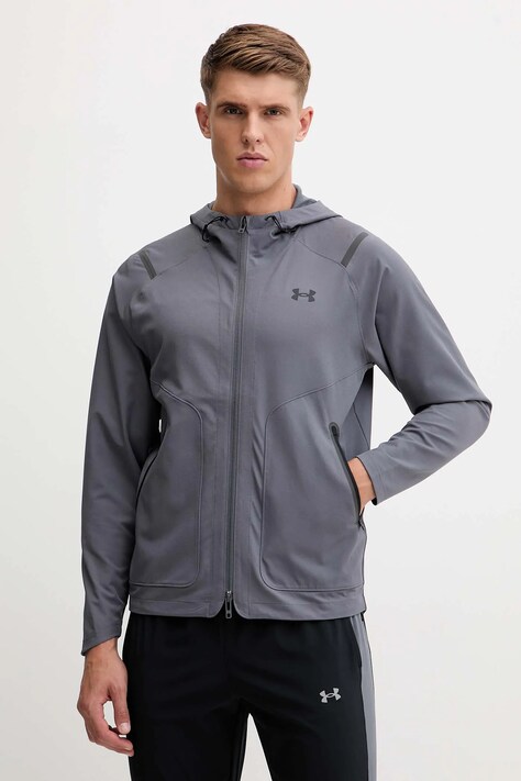 Under Armour kurtka treningowa Unstoppable kolor szary przejściowa 1389354