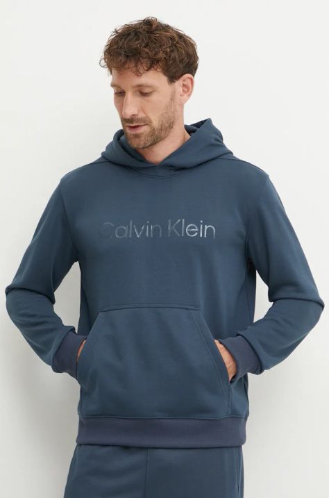 Calvin Klein Performance hanorac de antrenament cu glugă, cu imprimeu, 00GMF4W302