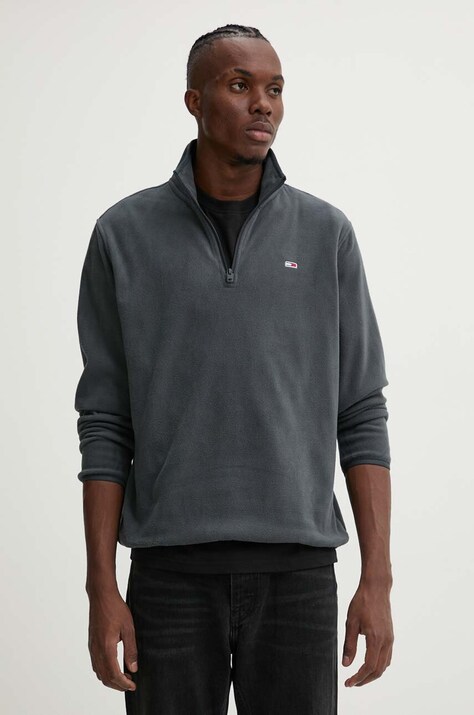 Tommy Jeans gyapjú pulóver szürke, sima, DM0DM20508