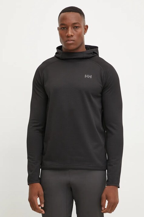 Спортивная кофта Helly Hansen Versalite Fleece цвет чёрный с капюшоном однотонная 49551