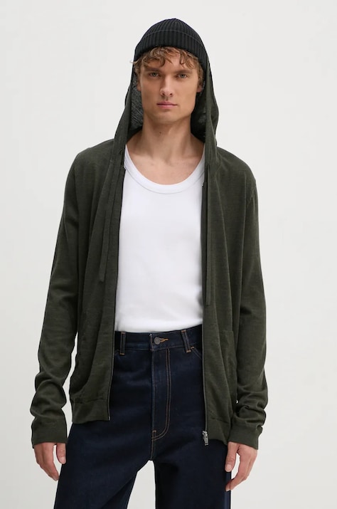 Вовняний светр ZADIG&VOLTAIRE колір зелений KMCA00229