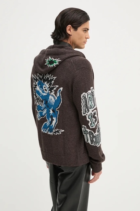 Вълнена жилетка ZADIG&VOLTAIRE в кафяво KMCA00224