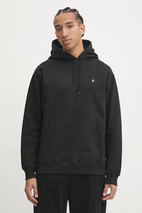 Volcom felső fekete, férfi, sima, kapucnis, A4132418