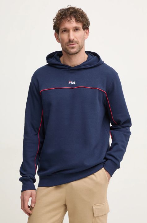 Fila felpa Latrobe uomo colore blu navy con cappuccio FAM0783