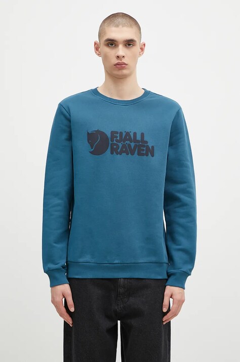 Bavlnená mikina Fjallraven Logo Sweater M pánska, s potlačou, F84142.574