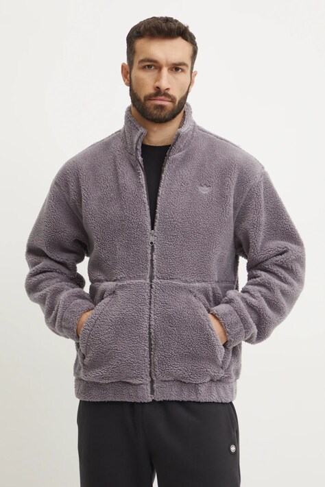 Fleecová mikina adidas Originals šedá barva, IY2255