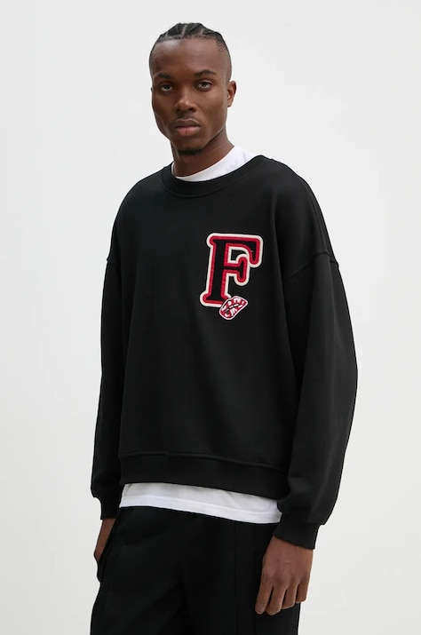 Fiorucci bluza bawełniana męska kolor czarny z aplikacją U01FMSCR188CJ05BK02