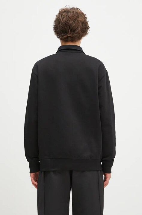 Бавовняна кофта Norse Projects Ketel Relaxed Organic NORSE Logo Half Zip — фото 3