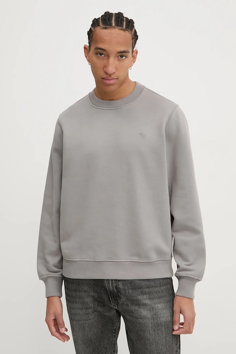 Μπλούζα Abercrombie & Fitch χρώμα: γκρι, KI122-4274
