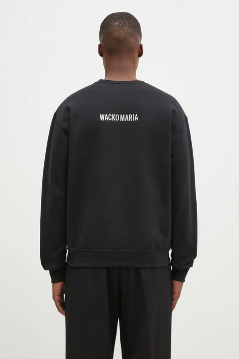 Dukserica Wacko Maria Tim Lehi za muškarce, boja: crna, bez uzorka, 24FW-WMC-SS18
