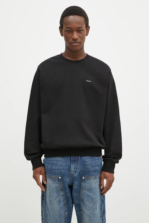 Бавовняна кофта thisisneverthat T.N.T. Classic HDP Crewneck чоловіча колір чорний однотонна TN243TSWCW06