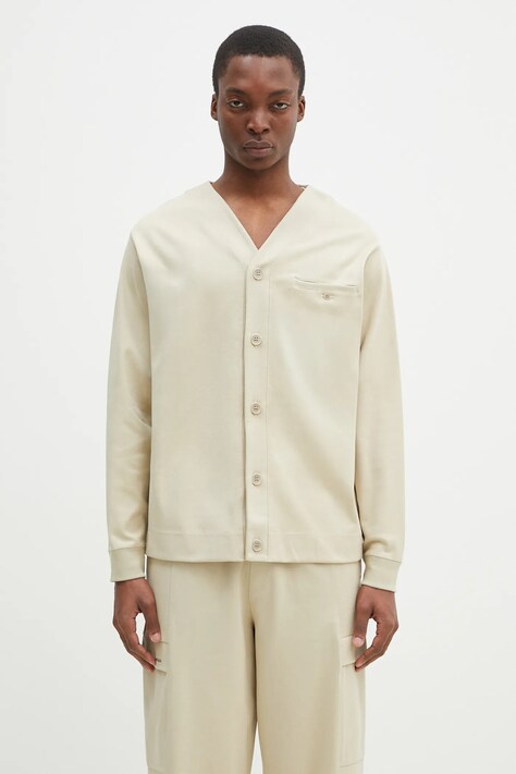 Pangaia sweatshirt beige color smooth 10002237