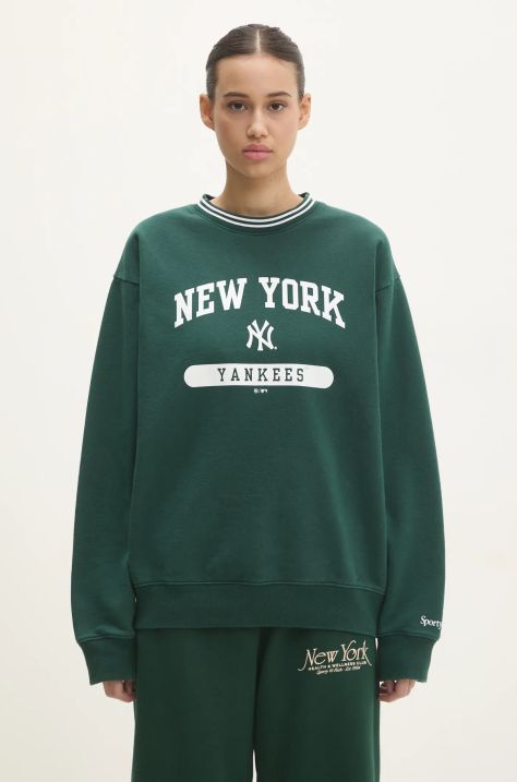 Sporty & Rich cotton sweatshirt League green color with a print ST045505634GR10