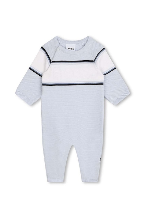 Бебешки памучен къс гащеризон BOSS J51056