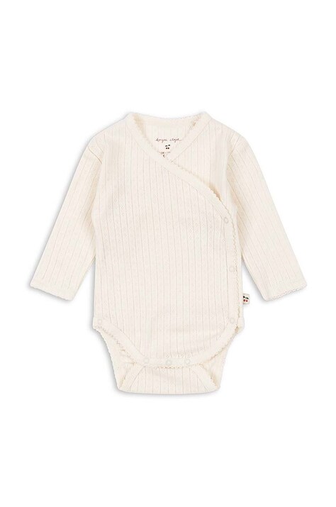 Konges Sløjd body din bumbac pentru bebelusi MINNIE NEWBORN BODY GOTS KS101609