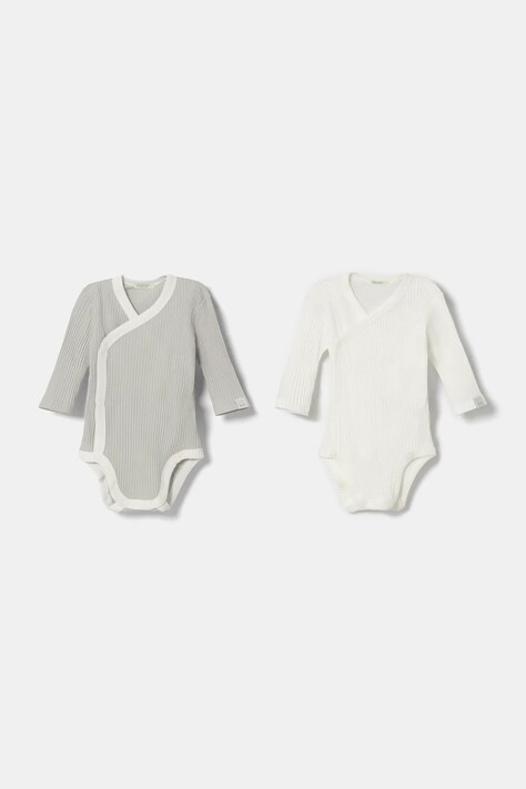 United Colors of Benetton body di cotone neonato/a pacco da 2 3FMG0B00Q